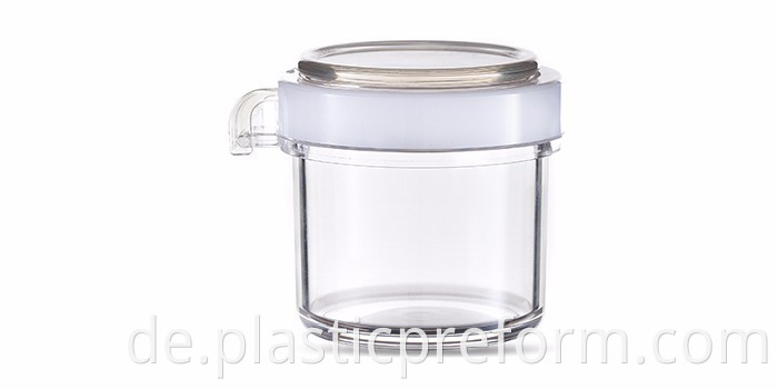 Hochwertige 300 ml klare Plastikgläser für Lebensmittel, Gewürz, Zucker, Süßigkeiten, Honig, Jam -Haustierglas